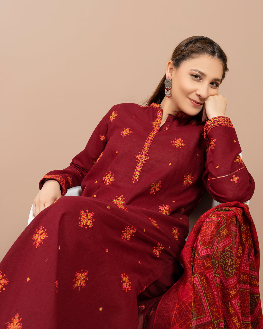 Kayseria Embroidered lawn Three Piece SPL-760