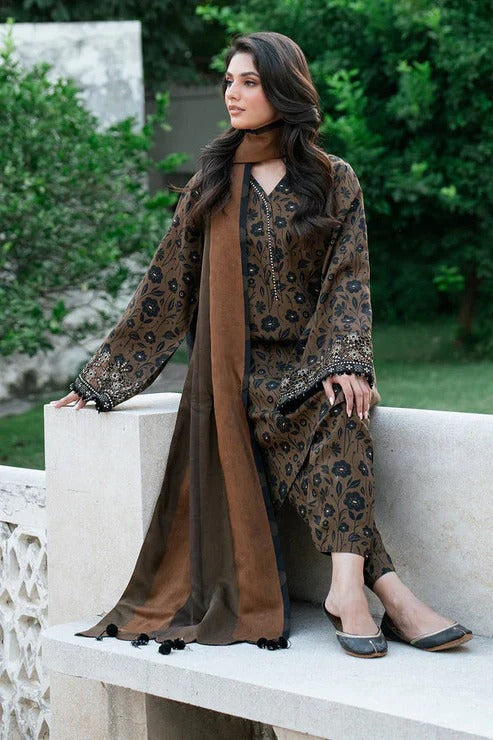 Baroque D-70 Printed three piece suit