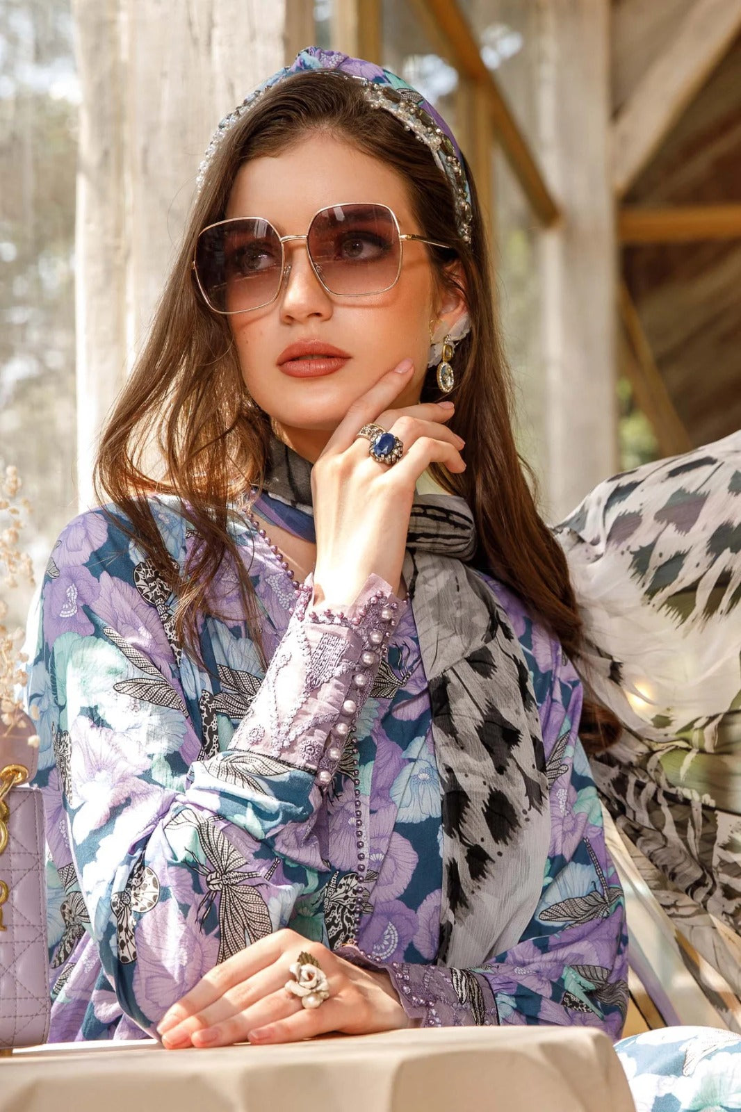 M-Print 03 Lawn Digital Printed Three Piece