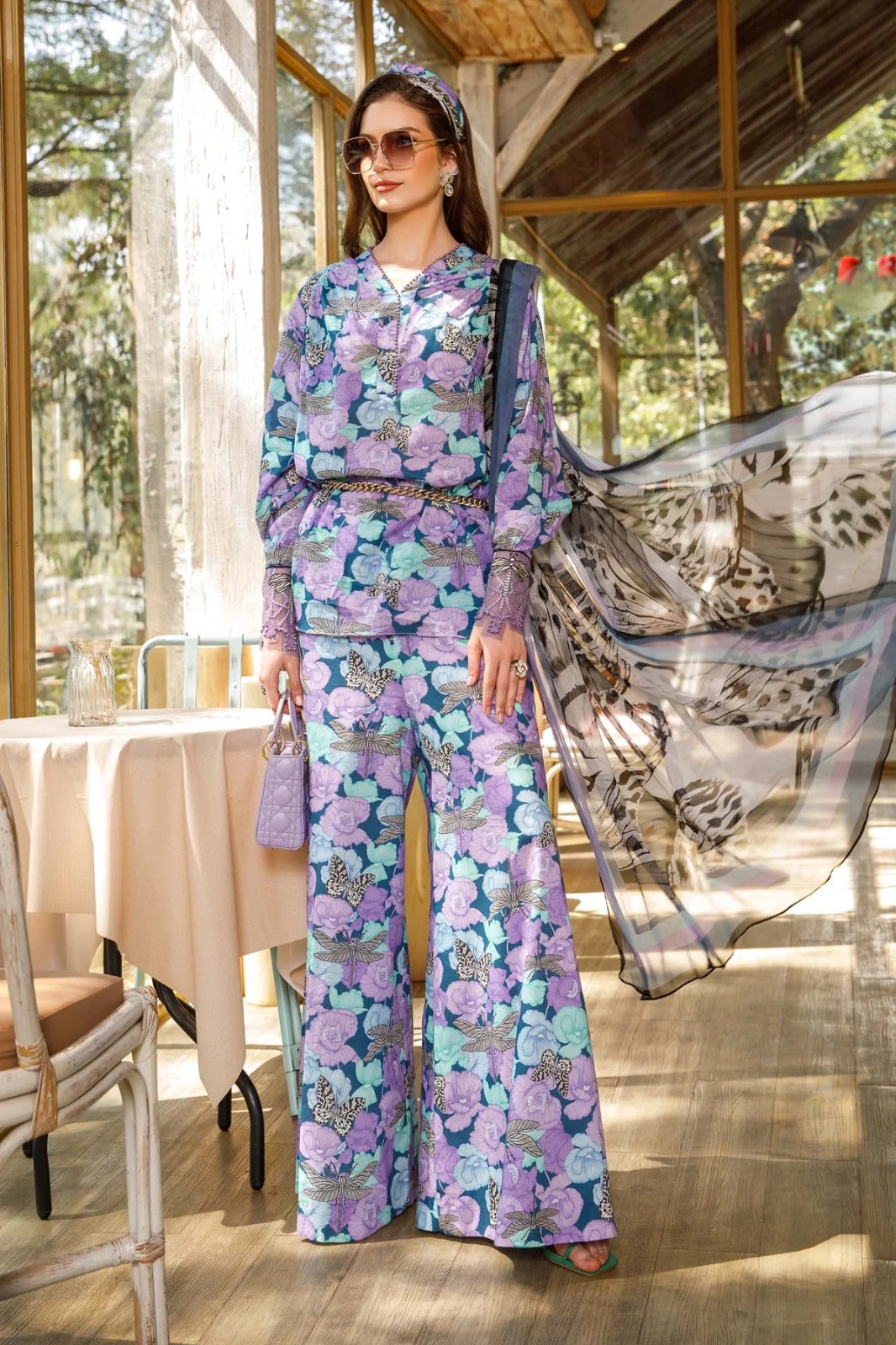 M-Print 03 Lawn Digital Printed Three Piece