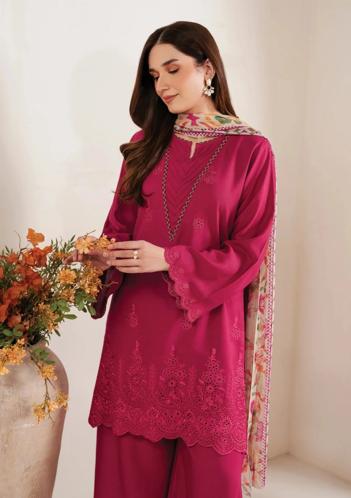 Cross Stitch CS-02 Embroidered Three Piece Lawn Collection