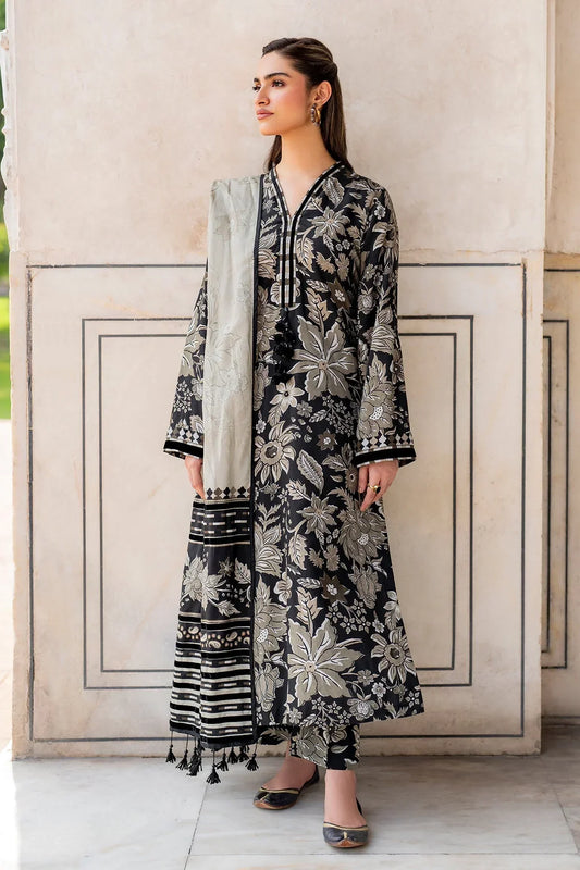 Baroque D-786 Printed three  piece suit