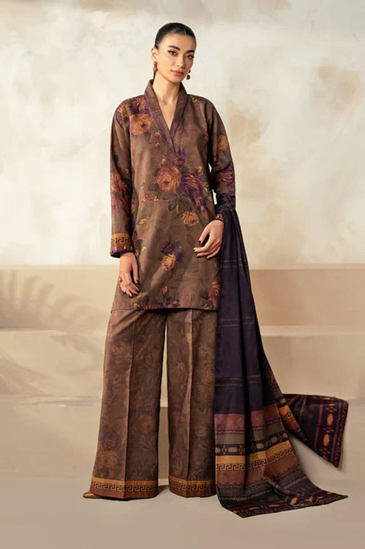 Baroque D-77 Printed three  piece suit