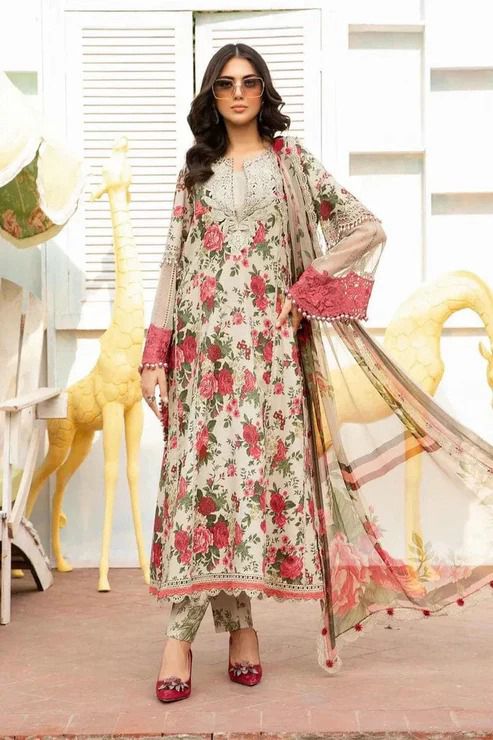 Maria-B D-13 Printed three  piece