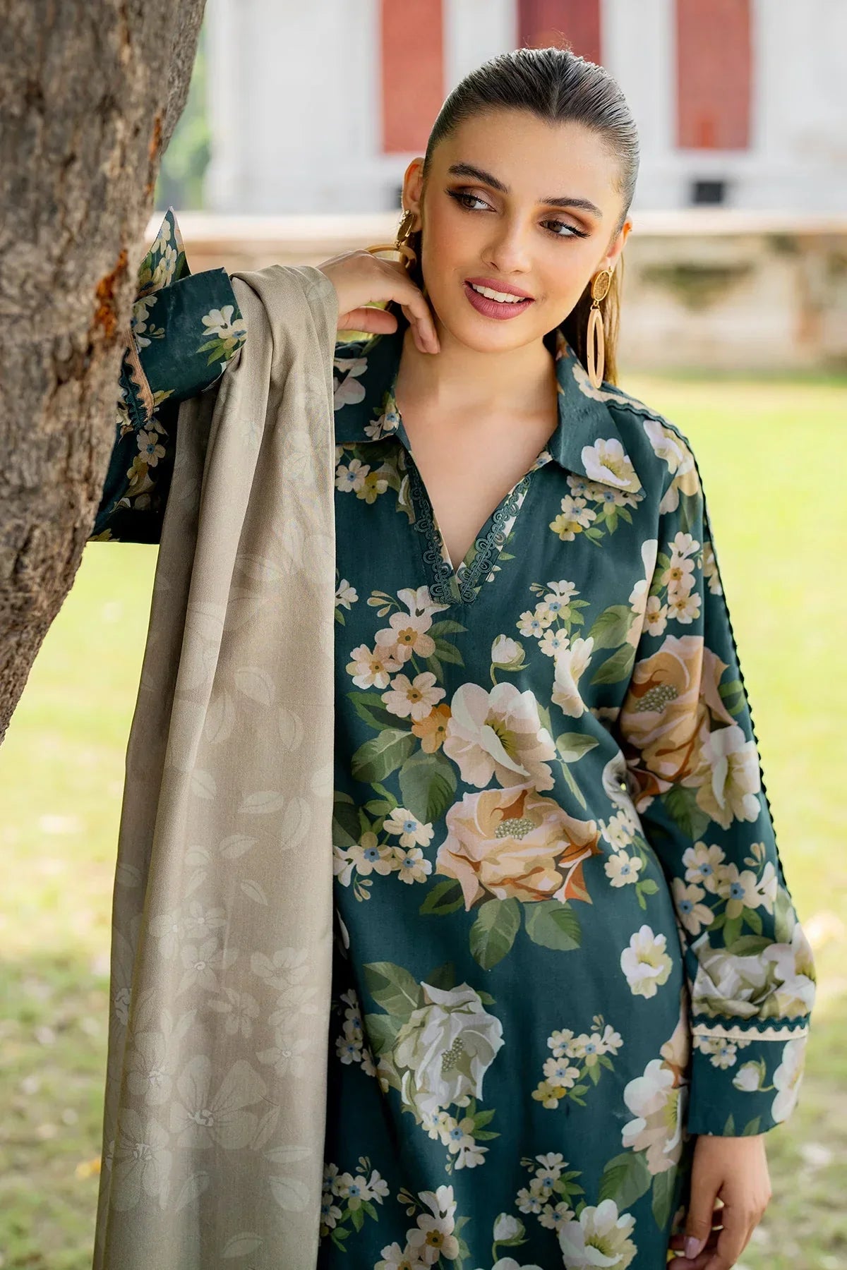 Baroque D-790 Printed three  piece