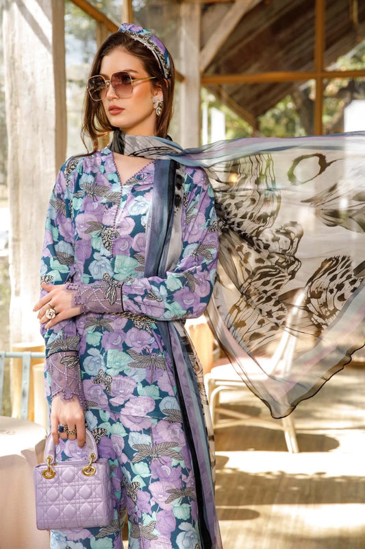 M-Print 03 Lawn Digital Printed Three Piece