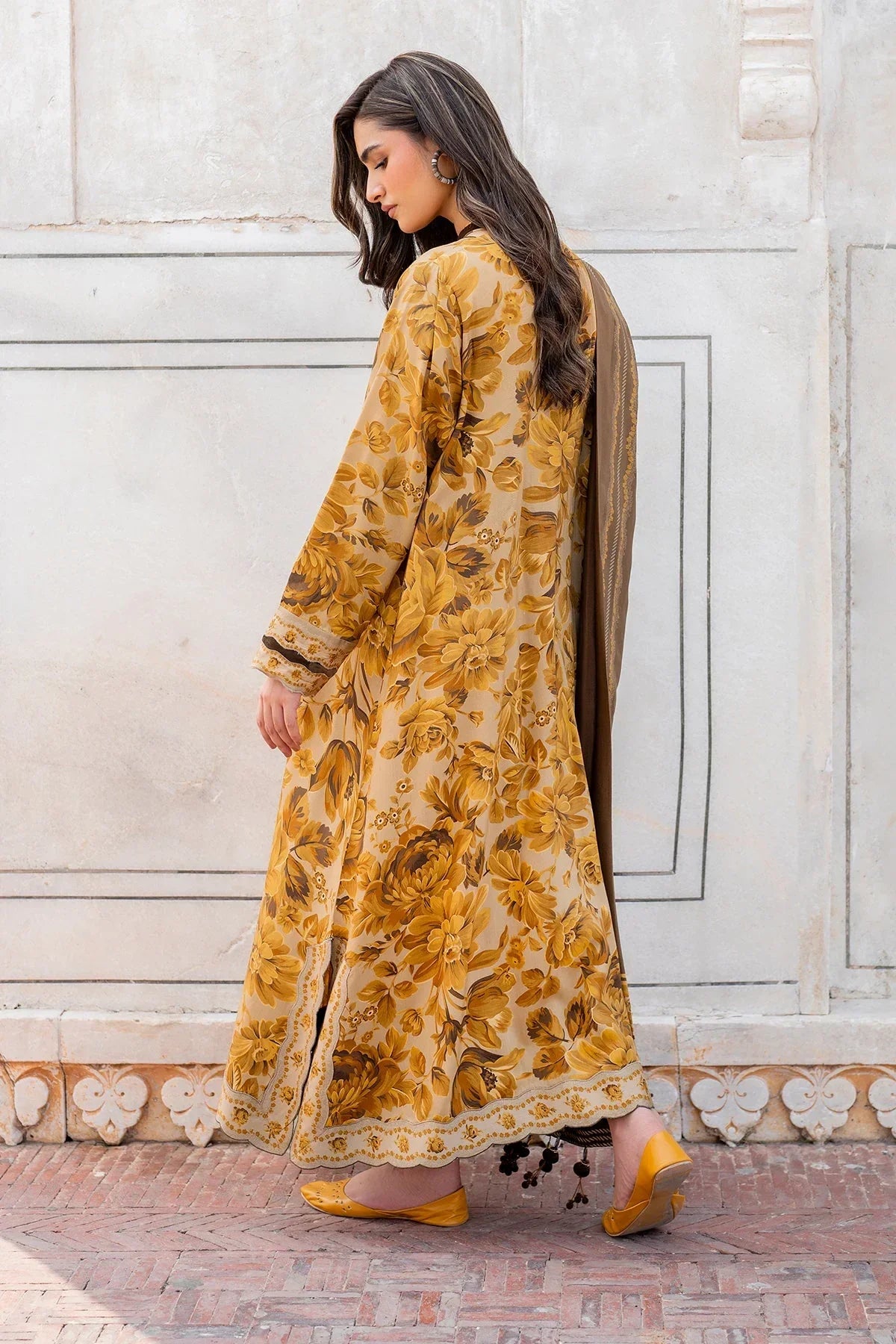 Baroque D-792 Printed three  piece suit