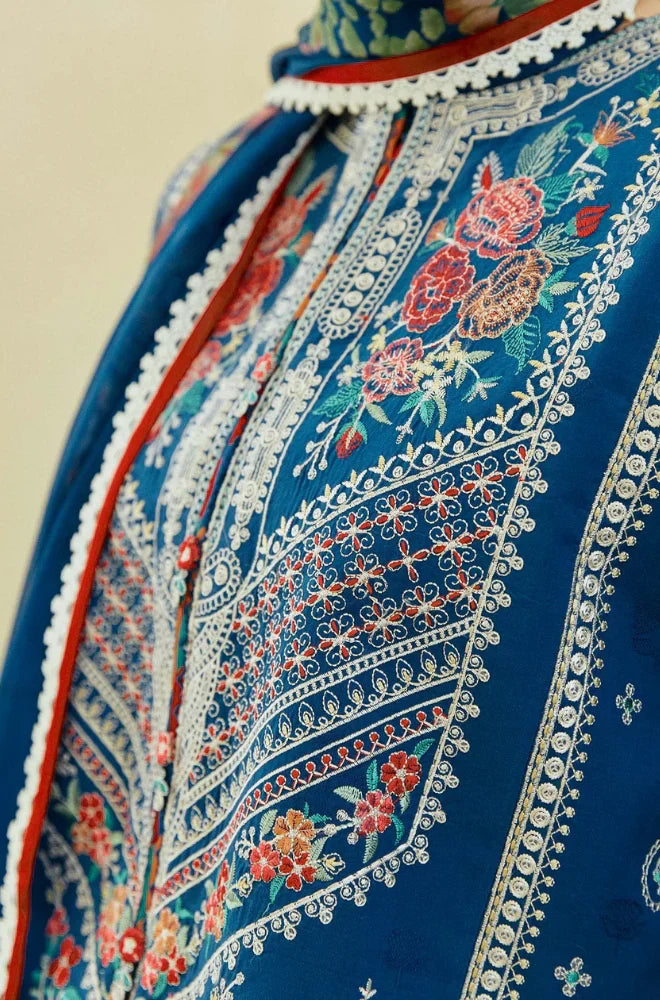 Zarashahjhan Embroidered lawn Three Piece COCO-721
