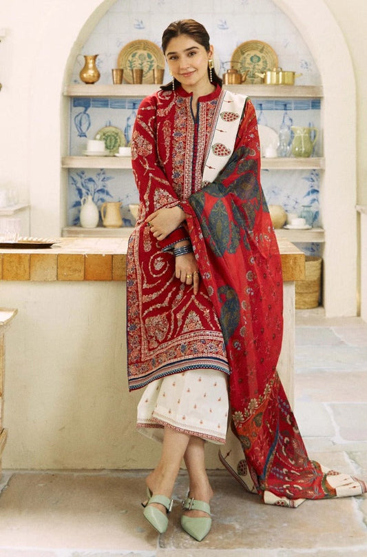 Zarashahjhan Embroidered lawn Three Piece COCO-602