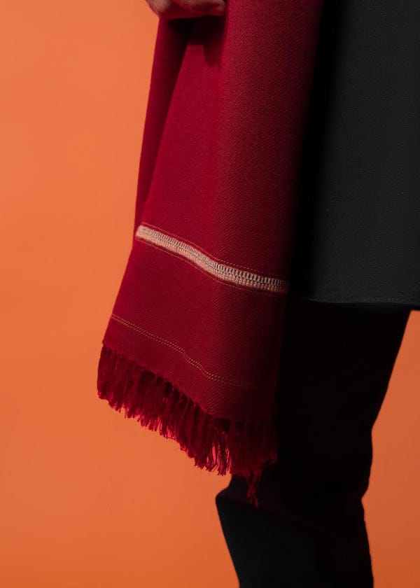 Men Premium Shwal (  Mehron+White+Black  )