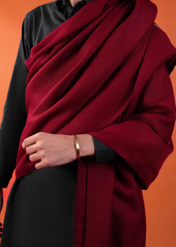 Men Premium Shwal (  Mehron+White+Black  )