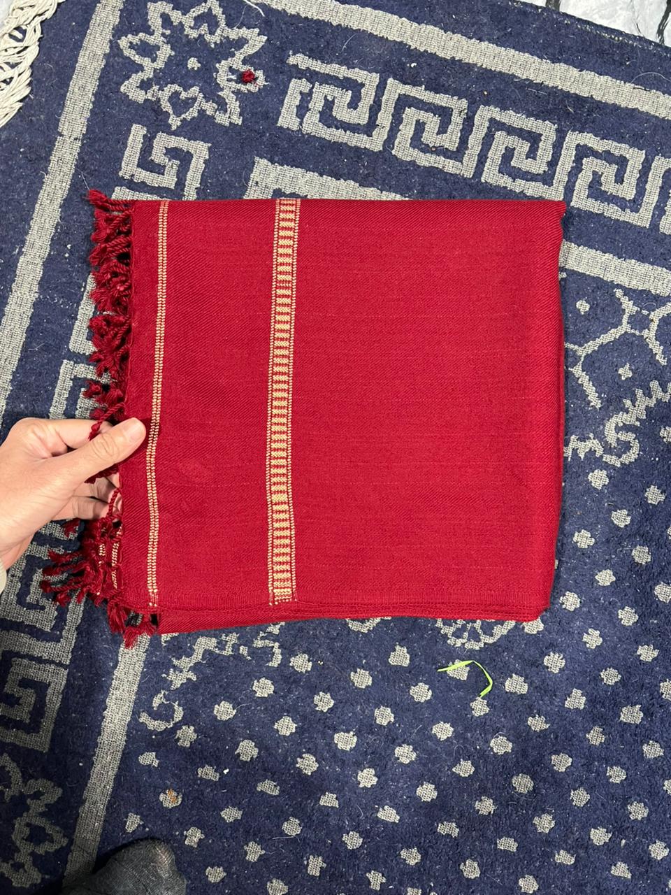 Men Premium Shwal (  Mehron+White+Black  )